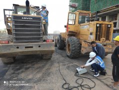 遂宁非道路柴油移动机械尾气监测正在进行中